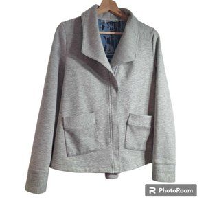 Saturday Sunday by Anthropologie Grey Sightseer Knit Swing Jacket Size Small
